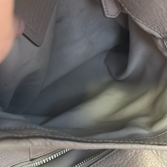 Coach Madison Pebble Leather Tan Three Compartment Double Strap Shoulder Bag - Picture 9 of 14